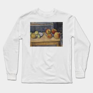 Still Life with Apples and Pears by Paul Cezanne Long Sleeve T-Shirt